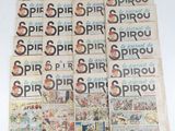 several pages of comics are stacked on top of each other