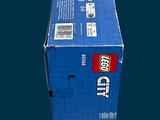 a blue box that has a lego logo on it