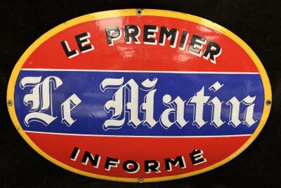 french enamel sign of le mato in forme
