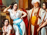 an image of a painting of a group of people in a room