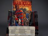 a stack of books with a picture of a man on it
