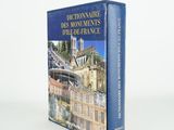 dictionary of the monuments of france with a blue book cover