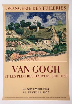 an image of a poster advertising an exhibition of van gogh ' s paintings