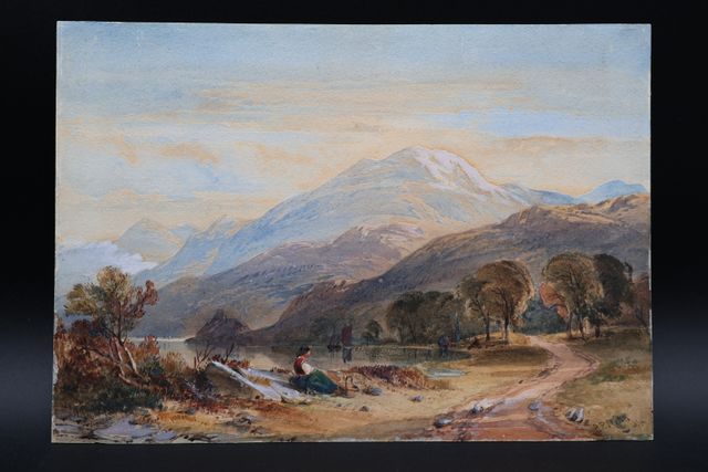 Richard Principal LEITCH (c1800-c1880) « Paysage de montagne ». A...