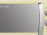 russell hobbs microwave oven in cream with stainless steel trim