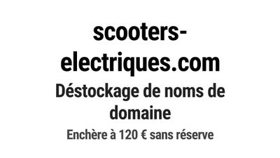 Nom de domaine scooters-electriques.