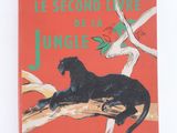 an old children ' s book with a black cat sitting on a tree branch