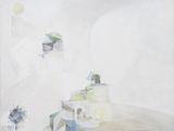 une image représentant un tableau où l'on voit une personne assise au sommet d'une colline