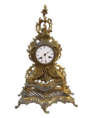 a clock that is sitting on top of a table