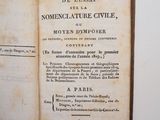 an old book opened to show the title of a novel