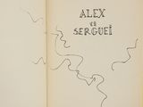 an open book with a drawing of a train on it