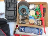 a box full of tools sitting on a table
