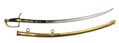 Sabre d’officier de cavalerie légère, vers 1800.