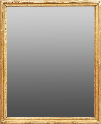 Miroir rectangulaire en bois doré