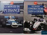 two books on the same page of a racing car