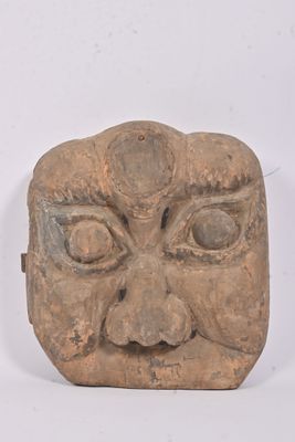 CHINE - XXe siècle Masque en bois de théâtre nuo, personnage…