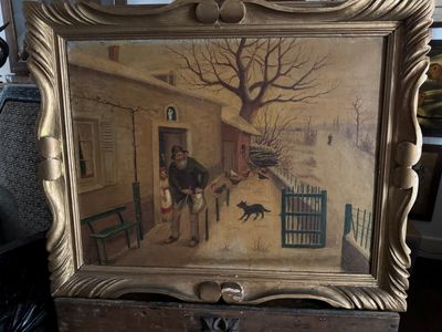 une image d'un tableau représentant un homme à cheval