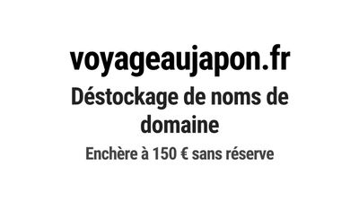 Nom de domaine voyageaujapon.fr.