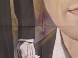 a painting of a man in a tuxedo with a bow tie