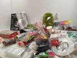 a table with a lot of items on it