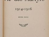 an open book with a black and white image of the title of the book