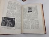 an open book with a picture of a man in a suit and tie