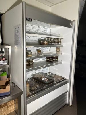 an image of a display case with food inside of it