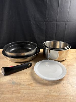 Lot de 3 casseroles et 3 poêles Tefal