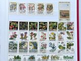 a book with a bunch of stamps on it