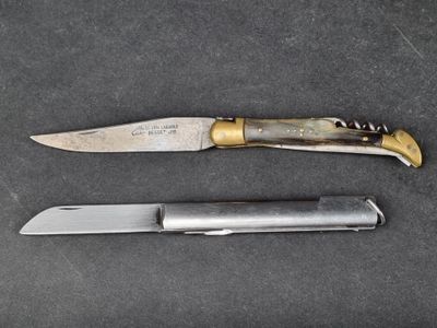 Lot comprenant un couteau 3 pièces LAGUIOLE BESSET manche en…