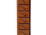 an image of a tall wooden chest of drawers on a white background