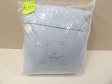 a pillow with a drawing of a teddy bear on it