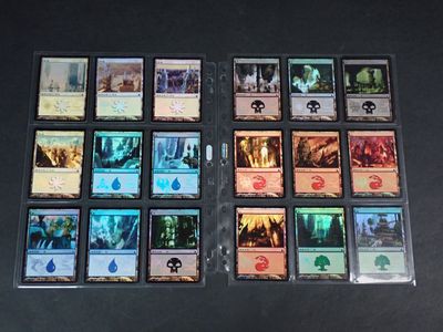 some of the cards in the game are being displayed on the table