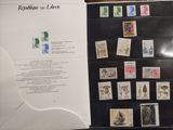 a picture of a display of stamps on a table