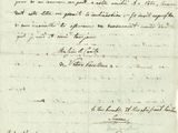 un vieux document sur lequel figurent des inscriptions à l'encre noire