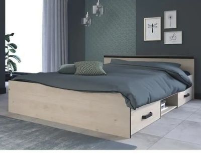 Lit adulte style industriel PARISOT ZODIAC -2 tirois et 1 ni…