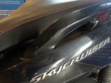 a close up of a seat on a motorcycle