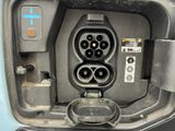 a close up view of a car ' s charging station