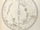map of the northern pole of the sun, from the first edition of the atlas of the sun