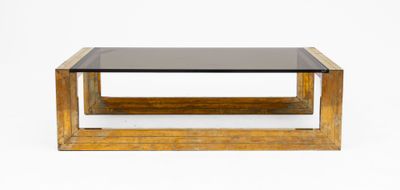 an image of a coffee table with a glass top on a white background