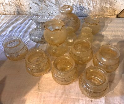 Lot de grandes tulipes pour lustre ( 13 pièces) - Photo 1