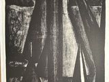 une image représentant un dessin en noir et blanc d'une fenêtre avec des rideaux