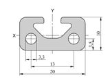 a drawing of a pair of zinc plated steel clamps