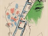 an image of a drawing of a man climbing a ladder