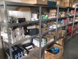 many boxes and boxes on the shelves in the warehouse