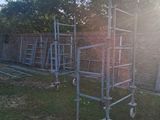 an image of a scaffolding in a yard