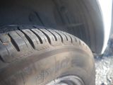 a close up of a tire on a truck
