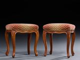 pair of stools in the style of louis ii