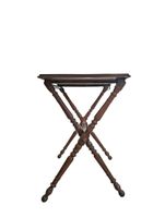 Table d'appoint pliante en bois naturel et placage de paliss… (photo 2)