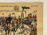 a drawing of a man on a horse in a military uniform
